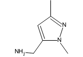 (1,3-Dimethyl-1H-pyrazole-5-yl)methanamine structure, CAS 499770-63-7