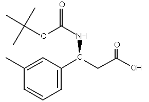 Boc-3-Methyl-D-beta-phenylalanine structure, CAS 499995-75-4