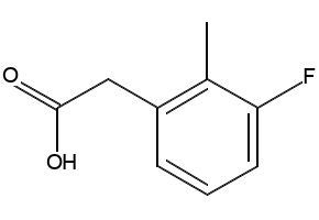 3-Fluoro-2-methylphenylacetic acid structure, CAS 500912-16-3