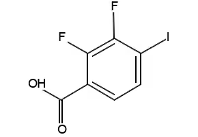 4-Iodo-2,3-difluorobenzoic acid structure, CAS 501433-05-2
