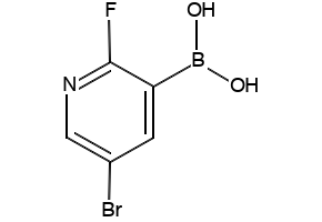 5-Bromo-2-fluoro-3-pyridylboronic acid structure, CAS 501435-91-2