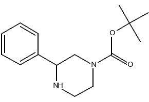 N-1-Boc-3-phenylpiperazine structure, CAS 502649-25-4