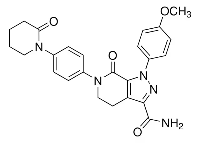 Apixaban structure, CAS 503612-47-3