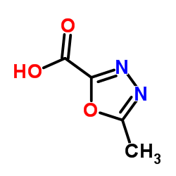 5-Methyl-[1,3,4]oxadiazole-2-carboxylic acid structure, CAS 518048-06-1