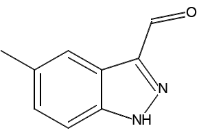 5-Methyl-1H-indazole-3-carbaldehyde structure, CAS 518987-35-4