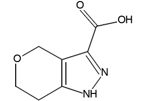 1,4,6,7-Tetrahydropyrano[4,3-c]pyrazole-3-carboxylic acid structure, CAS 518990-20-0