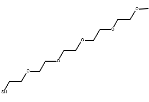 3,6,9,12,15-Pentaoxahexadecane-1-thiol structure, CAS 524030-00-0