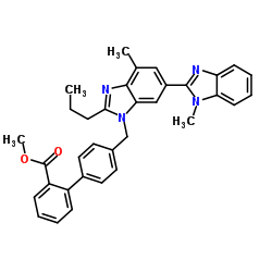Telmisartan methyl ester structure, CAS 528560-93-2