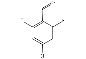 2,6-Difluoro-4-hydroxybenzaldehyde structure, CAS 532967-21-8