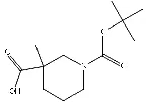 1-N-Boc-3-Methylpiperidine-3-carboxylic acid structure, CAS 534602-47-6