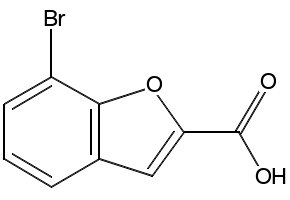 7-Bromobenzofuran-2-carboxylic acid structure, CAS 550998-59-9