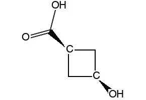 cis-3-Hydroxycyclobutanecarboxylic acid structure, CAS 552849-33-9