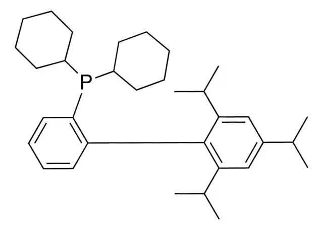 2-(Dicyclohexylphosphino)-2',4',6'-triisopropylbiphenyl structure, CAS 564483-18-7