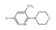 5-Bromo-3-methyl-2-(morpholino)pyridine structure, CAS 566158-47-2