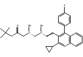tert-Buthyl Pitavastatin structure, CAS 586966-54-3
