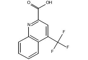4-(Trifluoromethyl)quinoline-2-carboxylic acid structure, CAS 588702-67-4