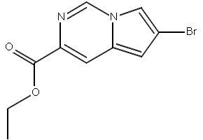 Ethyl 6-bromopyrrolo[1,2-c]pyrimidine-3-carboxylate structure, CAS 588720-12-1