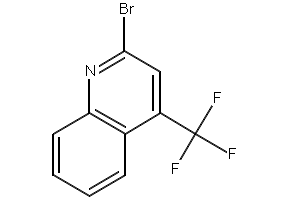 2-Bromo-4-(trifluoromethyl)quinoline structure, CAS 590372-17-1
