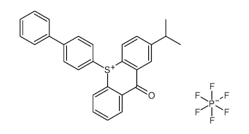 10-[1,1'-Biphenyl]-4-yl-2-(1-methylethyl)-9-oxo-9H-thioxanthenium hexafluorophosphate structure, CAS 591773-92-1