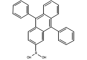 B-(9,10-Diphenyl-2-anthracenyl)boronic acid structure, CAS 597553-98-5