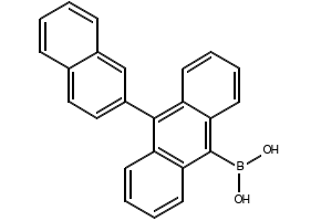 10-(2-Naphthyl)anthracene-9-boronic acid structure, CAS 597554-03-5