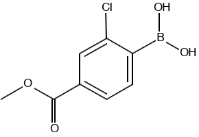 Methyl 4-borono-3-chlorobenzoate structure, CAS 603122-80-1
