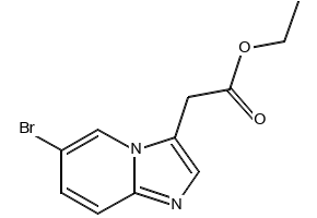 Ethyl 2-(6-bromoimidazo[1,2-a]pyridin-3-yl)acetate structure, CAS 603311-76-8