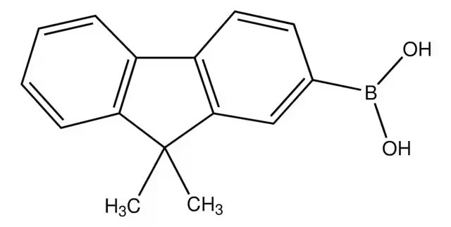 9,9-Dimethyl-2-nitro-9H-fluorene structure, CAS 605644-46-0