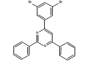 4-(3,5-Dibromophenyl)-2,6-diphenylpyrimidine structure, CAS 607740-08-9