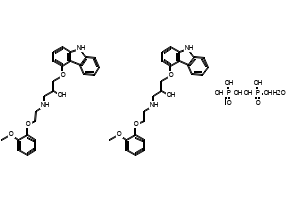 Carvedilol phosphate hemihydrate structure, CAS 610309-89-2