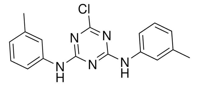 2,4-Bis(3-methylphenylamino)-6-(4-methoxyphenylamino)-1,3,5-triazine structure, CAS 628725-21-3