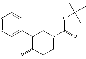 1-Boc-3-phenylpiperidin-4-one structure, CAS 632352-56-8