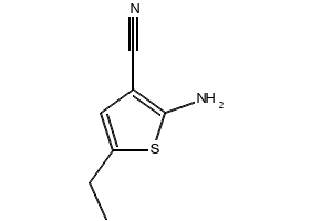 2-Amino-5-ethylthiophene-3-carbonitrile structure, CAS 635302-32-8