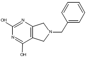 6-Benzyl-6,7-dihydro-1H-pyrrolo[3,4-d]pyrimidine-2,4(3H,5H)-dione structure, CAS 635698-34-9