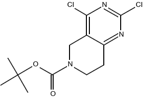 tert-Butyl 2,4-dichloro-7,8-dihydropyrido[4,3-d]pyrimidine-6(5H)-carboxylate structure, CAS 635698-56-5