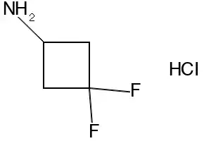 3,3-Difluorocyclobutanamine hydrochloride structure, CAS 637031-93-7