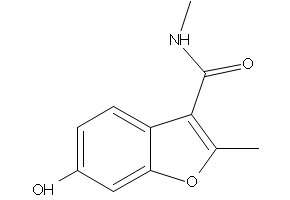 6-Hydroxy-N,2-dimethylbenzofuran-3-carboxamide structure, CAS 638217-08-0