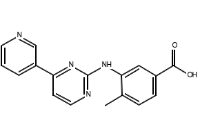 4-Methyl-3-[[4-(3-pyridinyl)-2-pyrimidinyl]amino]benzoic acid structure, CAS 641569-94-0