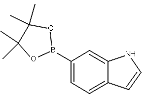 Indole-6-boronic acid pinacol ester structure, CAS 642494-36-8