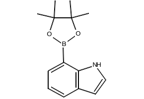 Indole-7-boronic acid pinacol ester structure, CAS 642494-37-9