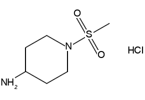 1-(Methylsulfonyl)piperidin-4-amine hydrochloride structure, CAS 651057-01-1