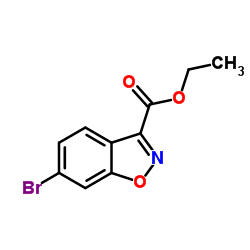 Ethyl 6-bromobenzisoxazole-3-carboxylate structure, CAS 651780-27-7