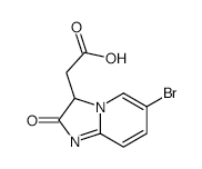 6-Bromo-2,3-dihydro-2-oxoimidazo[1,2-a]pyridine-3-acetic acid structure, CAS 653599-23-6