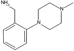 1-[2-(4-Methylpiperazin-1-yl)phenyl]methanamine structure, CAS 655256-68-1