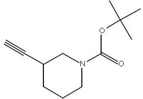 tert-Butyl 3-ethynylpiperidine-1-carboxylate structure, CAS 664362-16-7