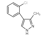 4-(2-Chlorophenyl)-3-methyl-1H-pyrazole structure, CAS 667400-39-7