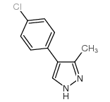 4-(4-Chlorophenyl)-3-methyl-1H-pyrazole structure, CAS 667400-41-1