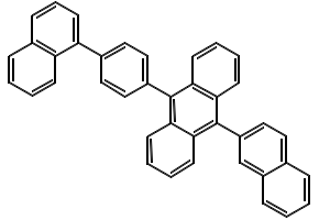9-(2-Naphthyl)-10-[4-(1-naphthyl)phenyl]anthracene structure, CAS 667940-34-3