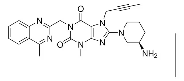 Linagliptin structure, CAS 668270-12-0