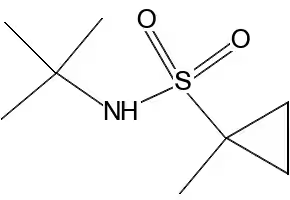 N-tert-Butyl-1-methylcyclopropane-1-sulfonamide structure, CAS 669008-25-7